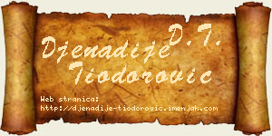 Đenadije Tiodorović vizit kartica